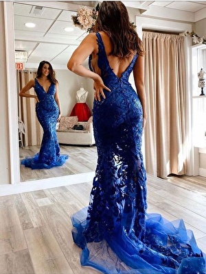 Royal blue dress prom 2021 Jovani 60283